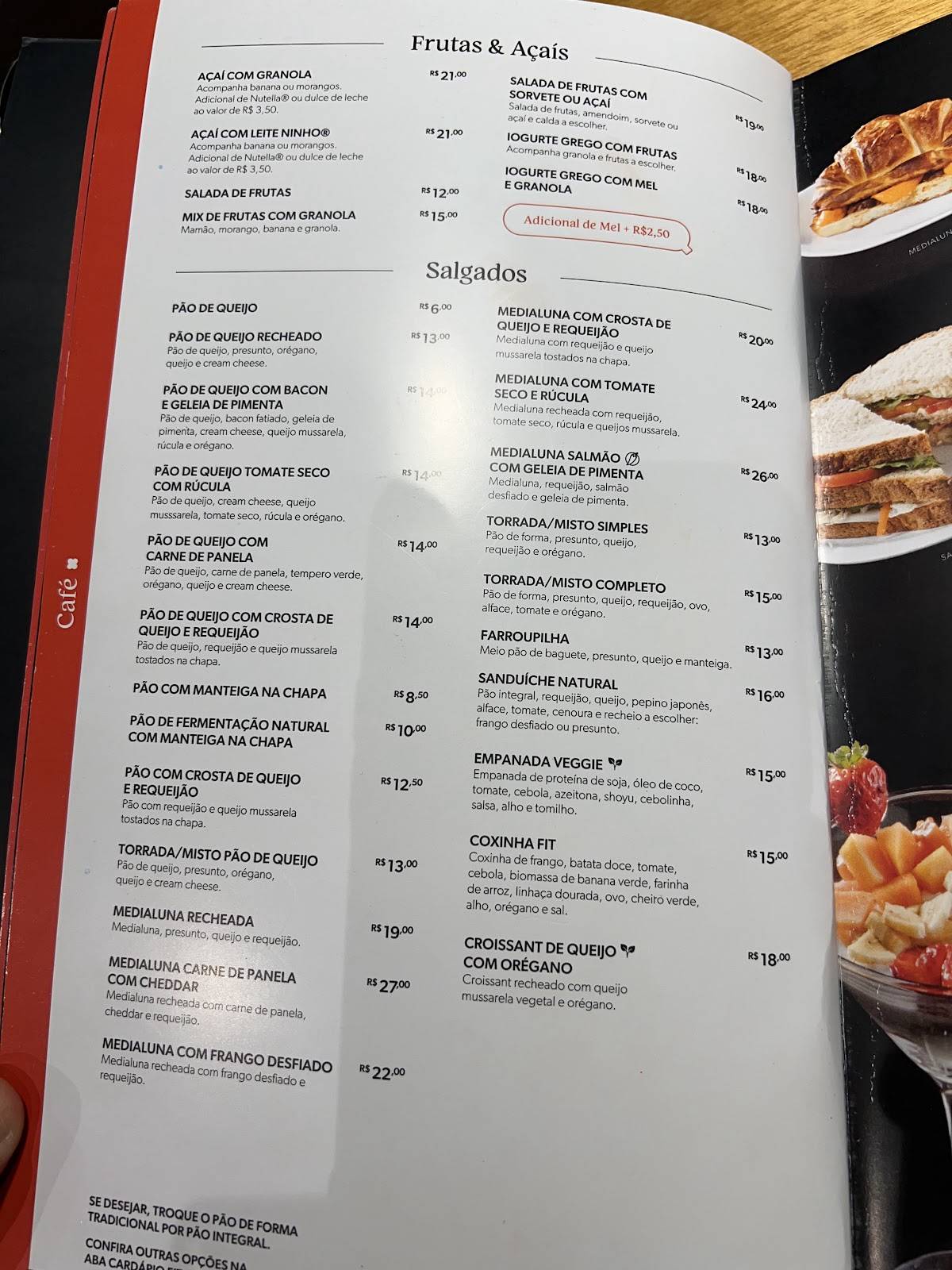 Quiero Café cardápio