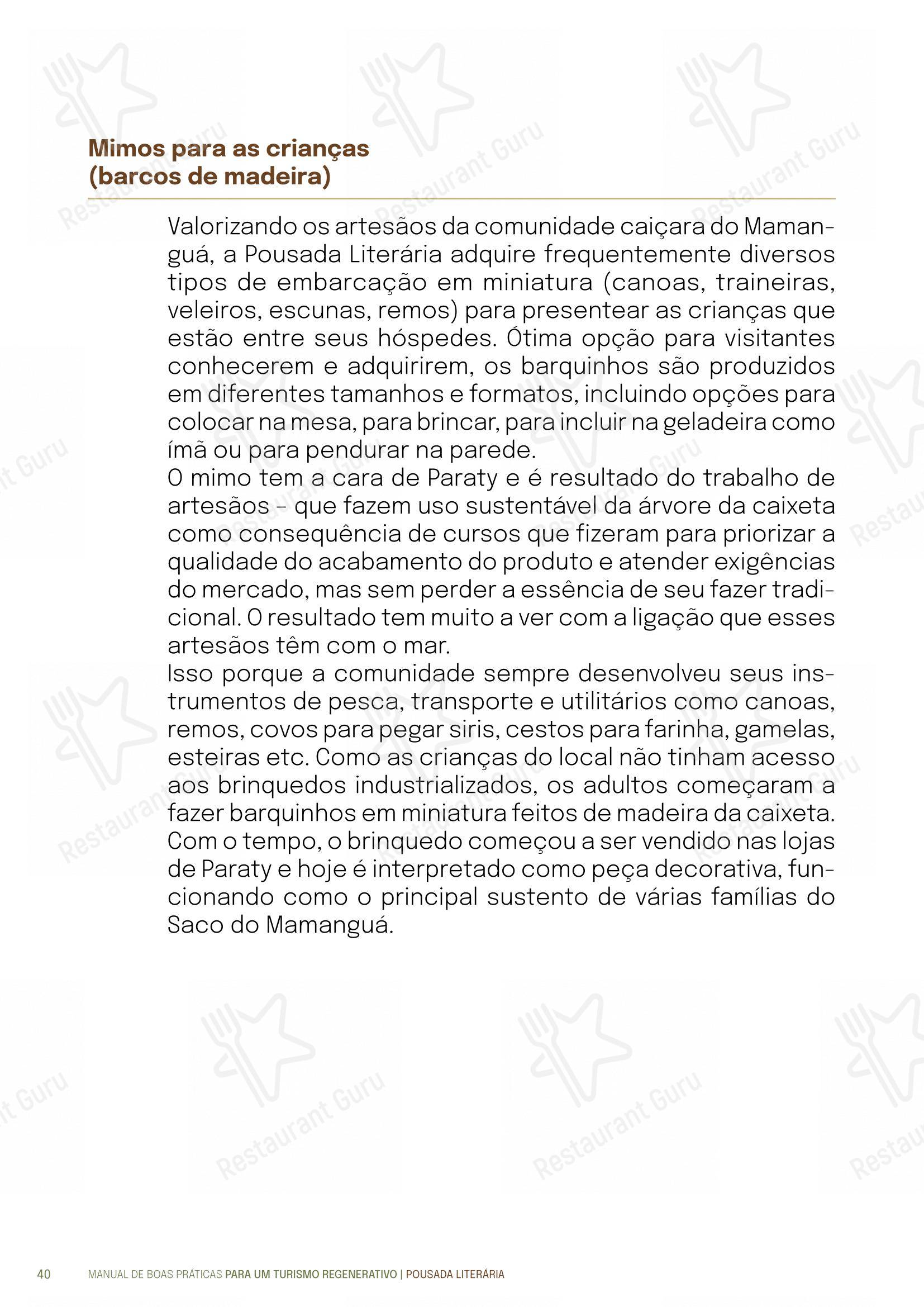 Quintal das Letras - Menu bar