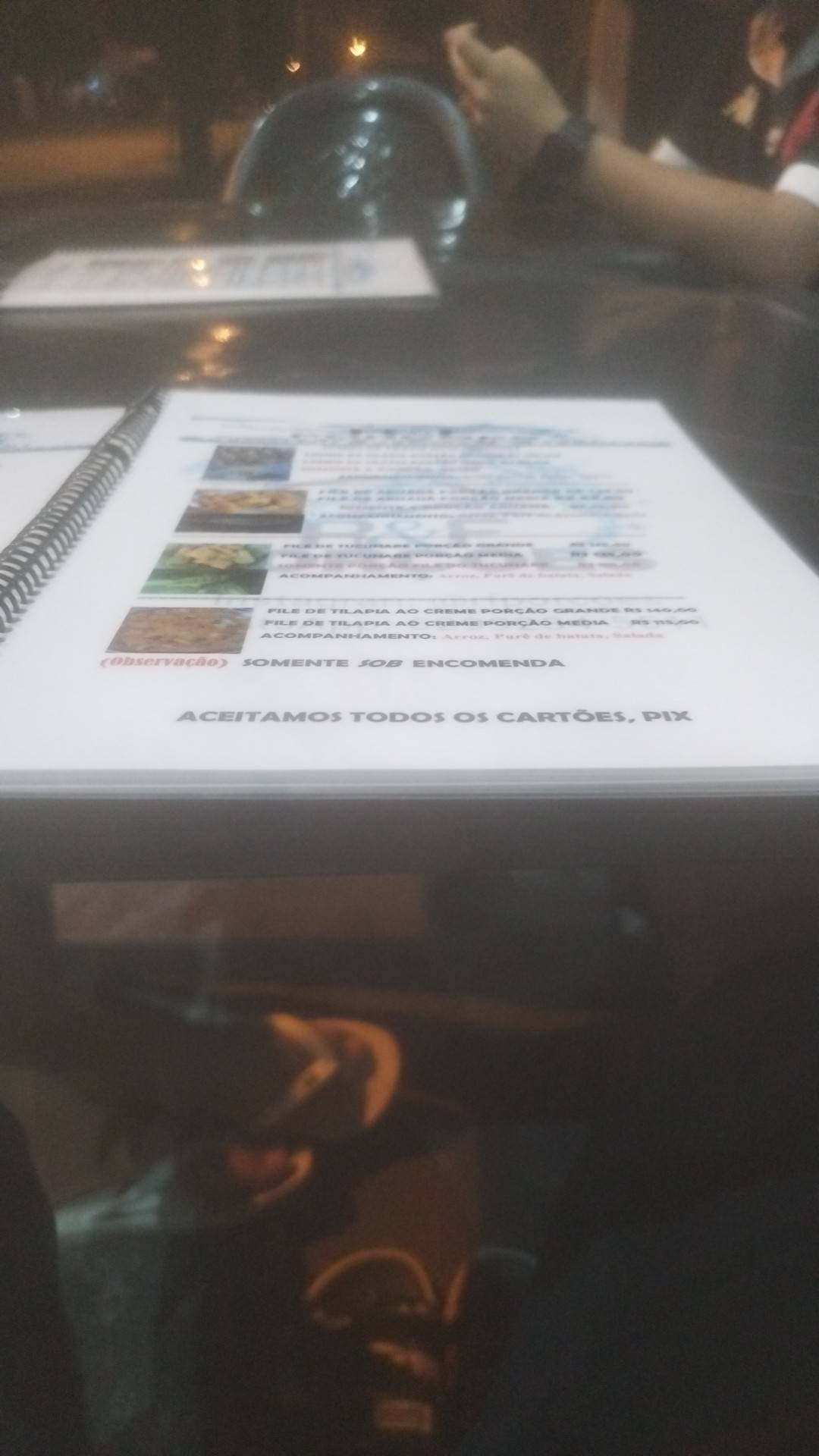 R&Fporções cardápio
