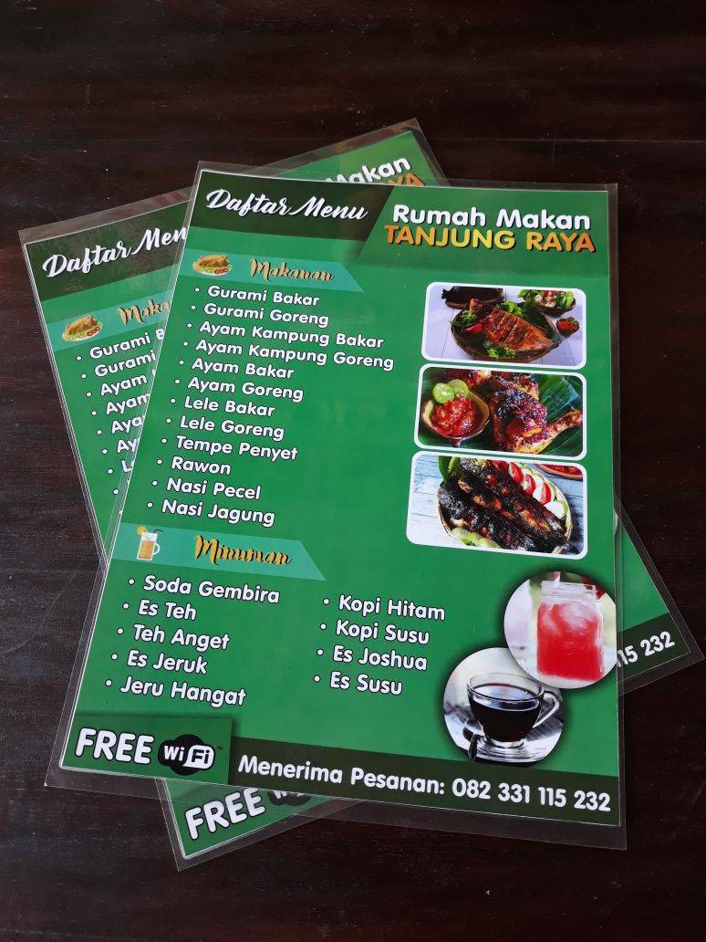 Menu at RM. Tanjung Raya restaurant, Indonesia, Jl. Raya Paiton