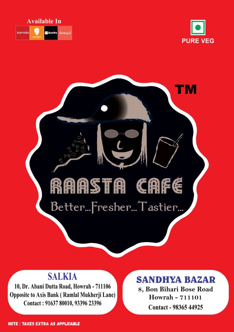 Raasta Cafe menu