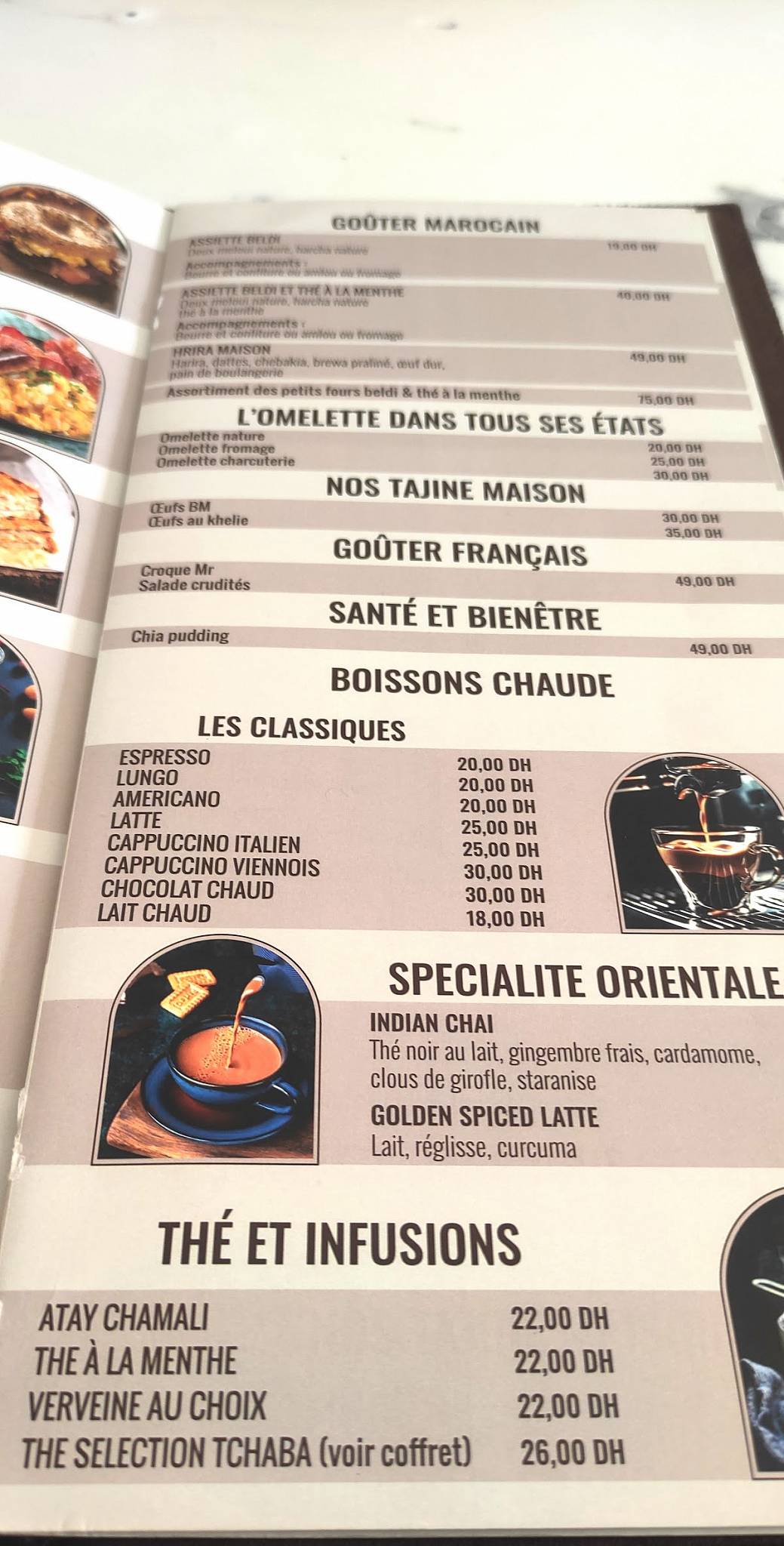 Menu de Lamjarred Boutique