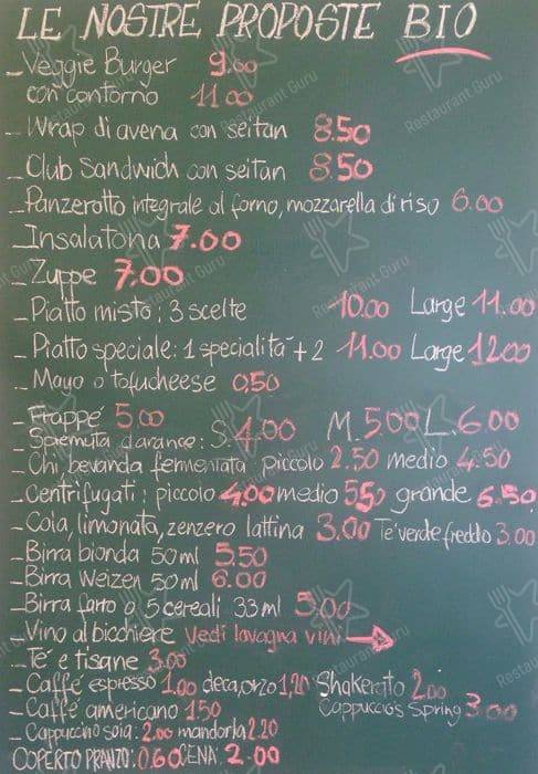 Menu di Radicetonda 