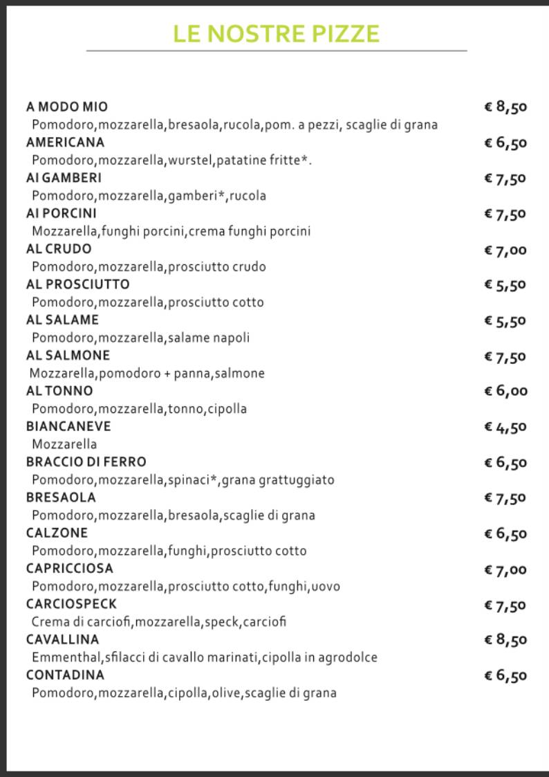 Menu di Il Ritrovo 