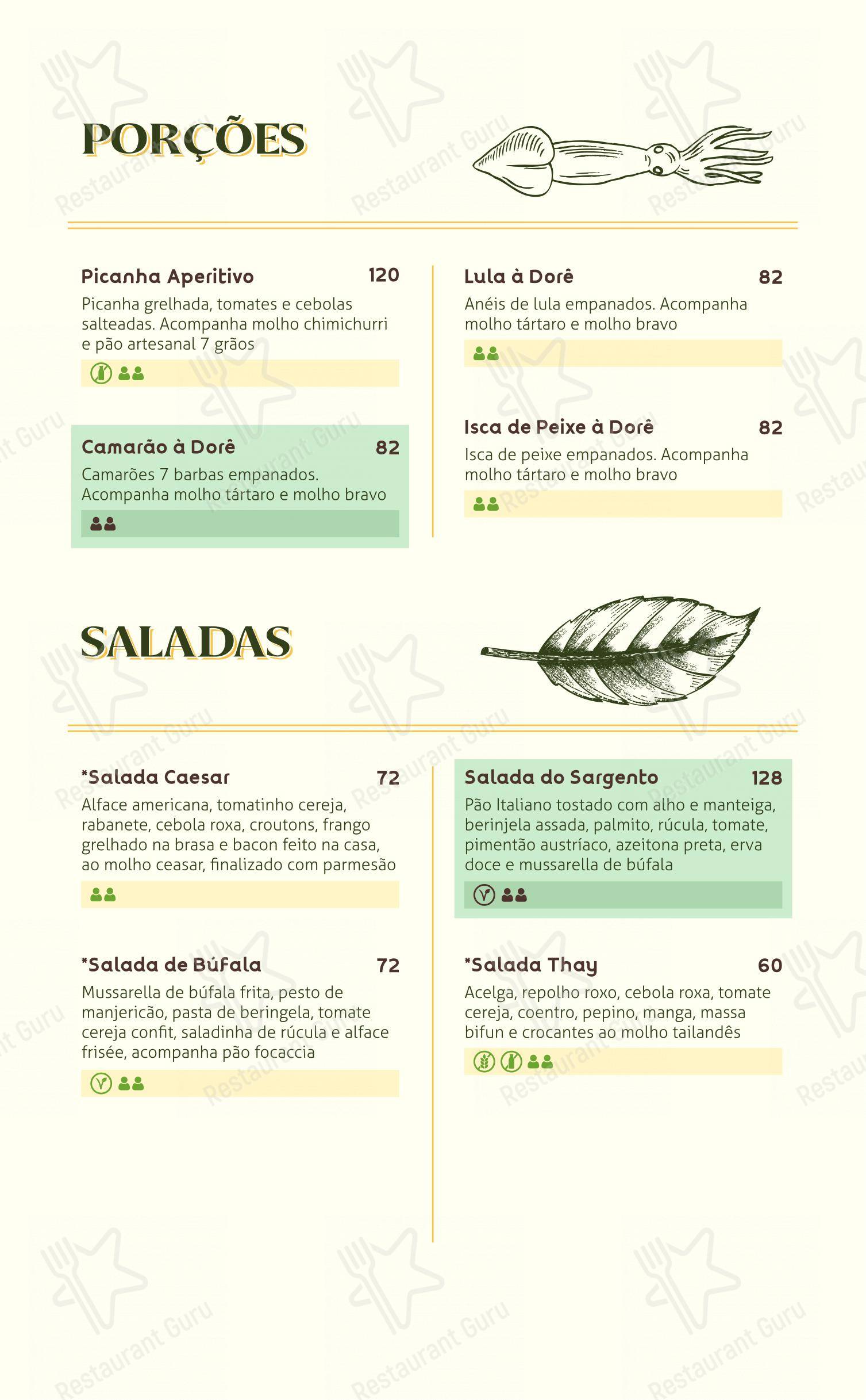 Raízes Restaurante Pizzaria em Ubatuba - Menu