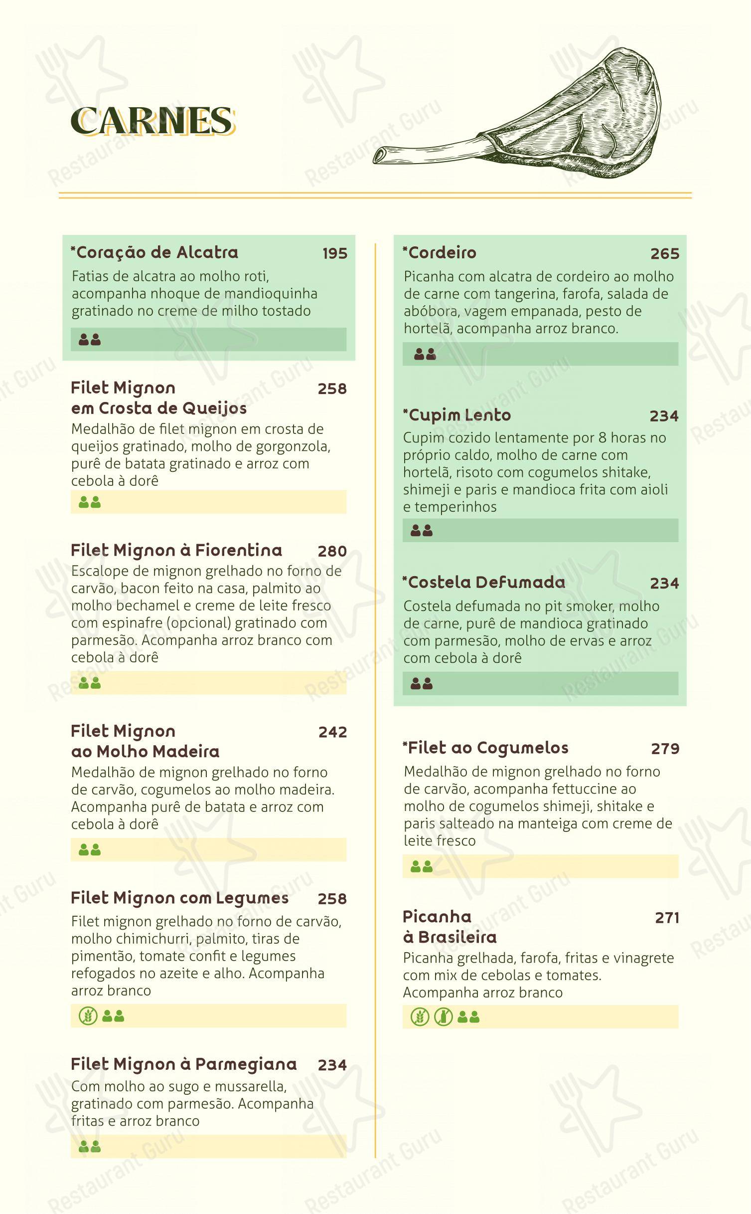 Raízes Restaurante Pizzaria - Menu