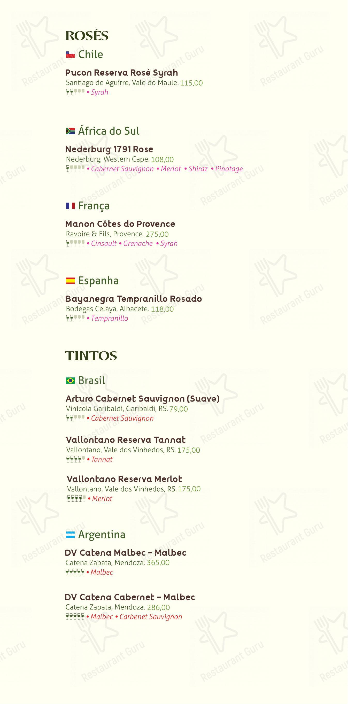 菜单 para Raízes Restaurante Pizzaria em Ubatuba