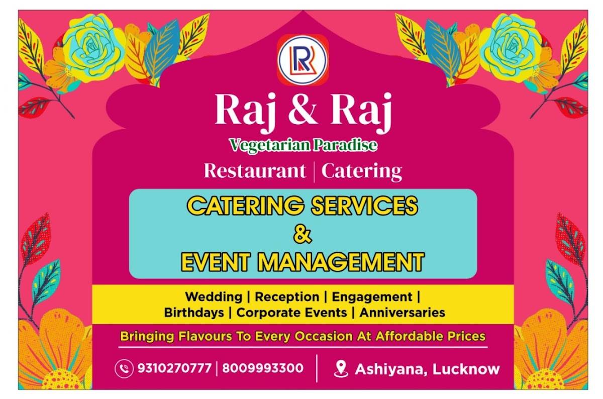Raj & Raj Caterers and Restaurant (Vegetarian Paradise) menu