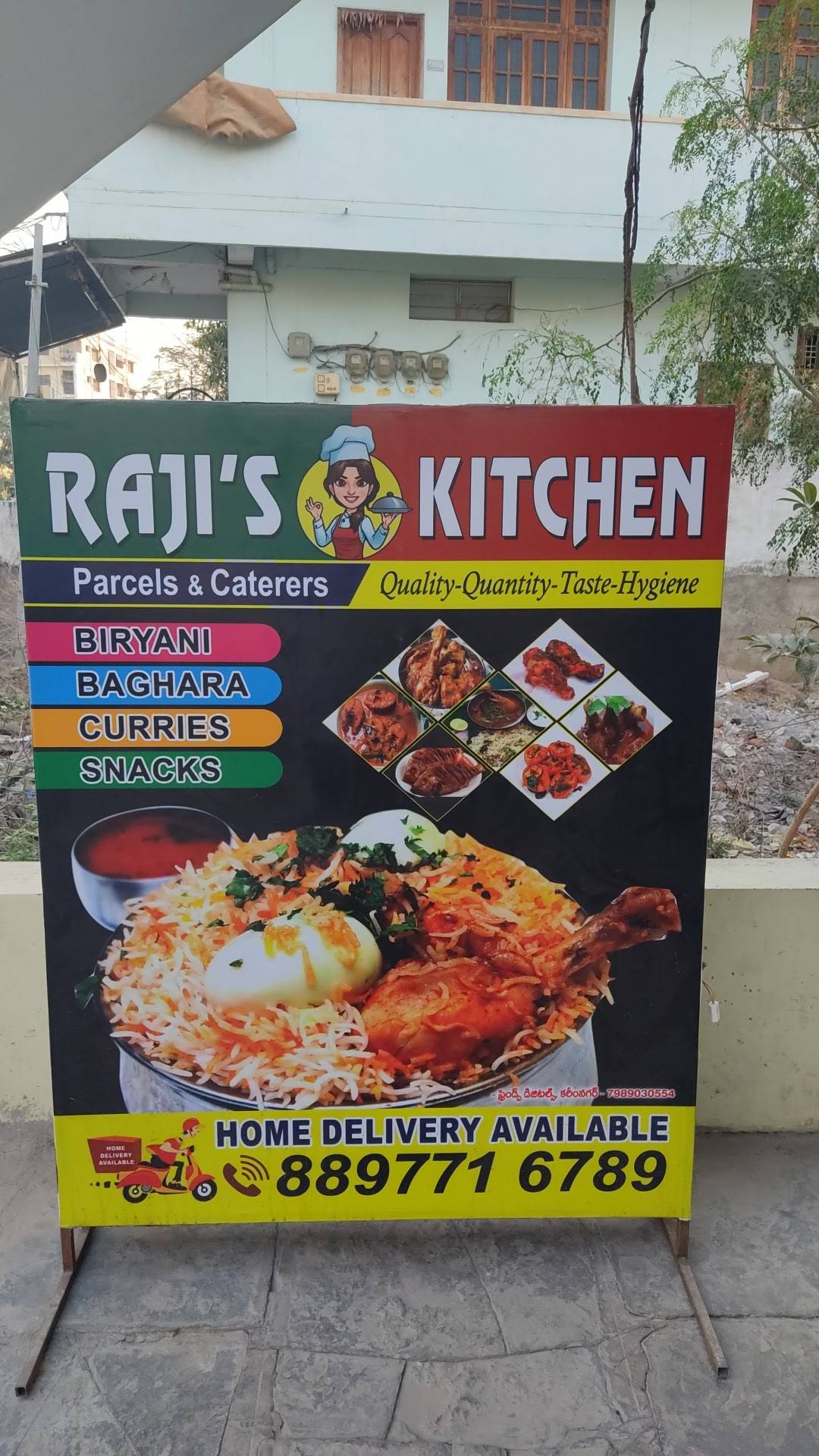 Rajis Kitchen menu