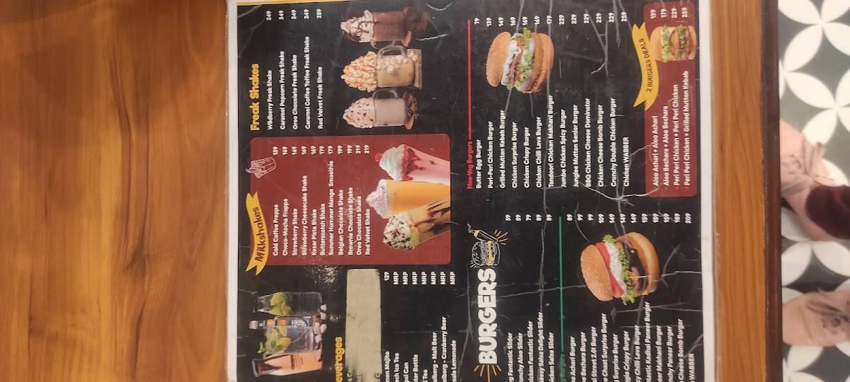 Wat a Burger menu