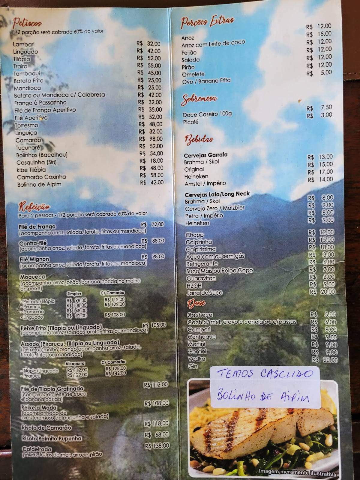 Recanto Do Tambaqui cardápio