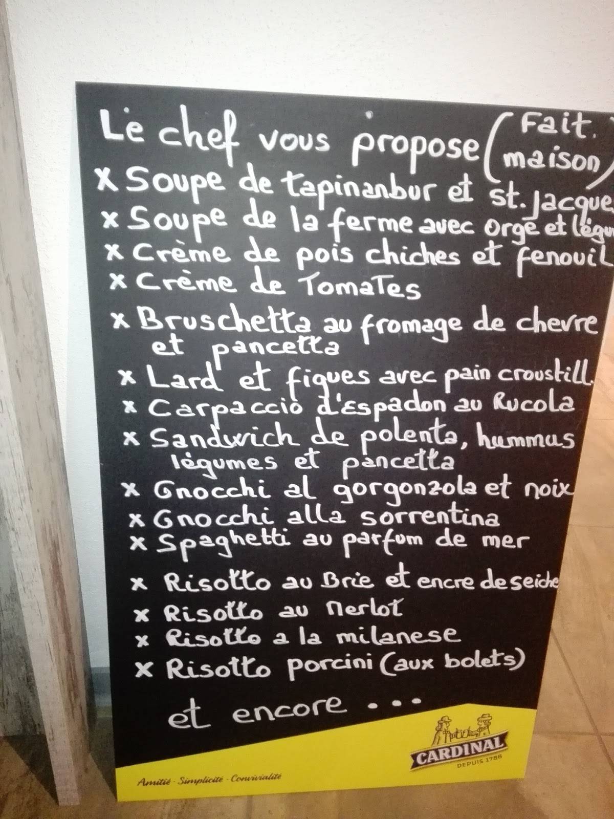 Menu di Rendez-vous 