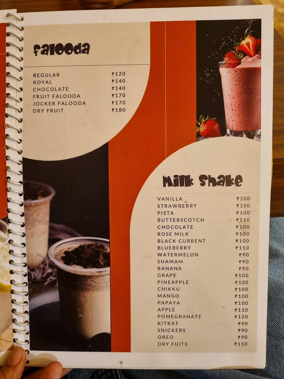 7th heaven kazhakuttam menu