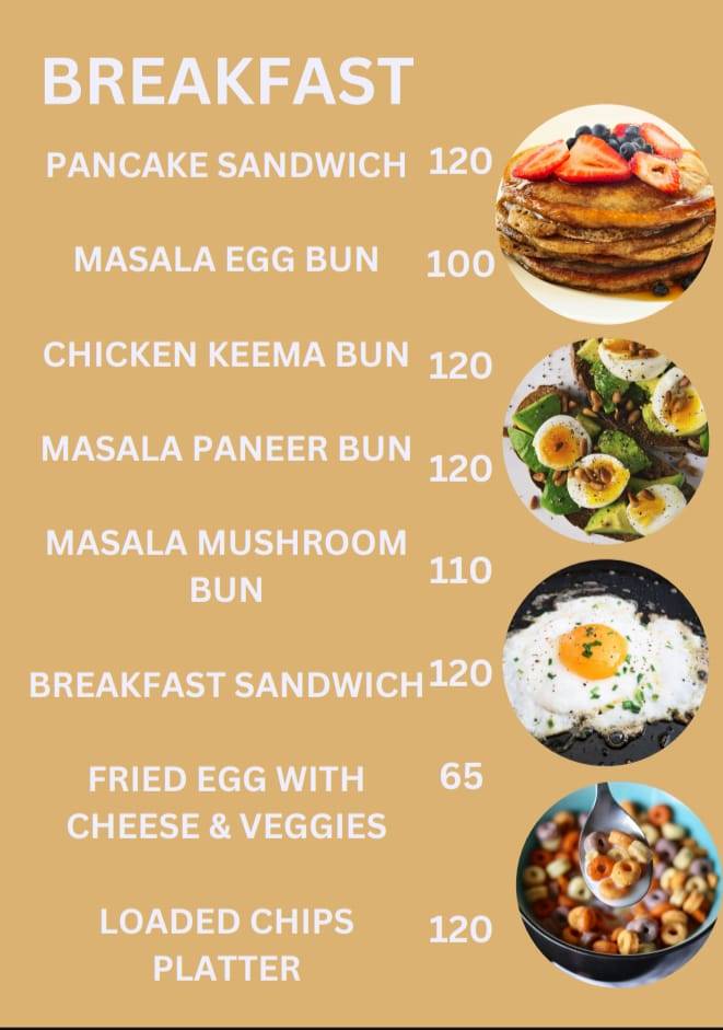 A1 Cafe menu