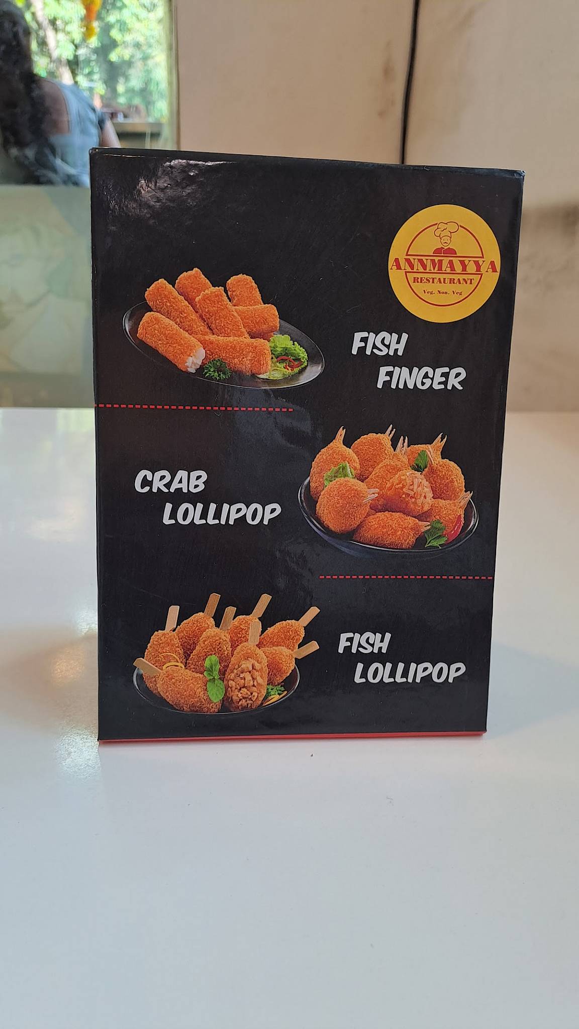 ANNAMAYYA RESTAURANT menu