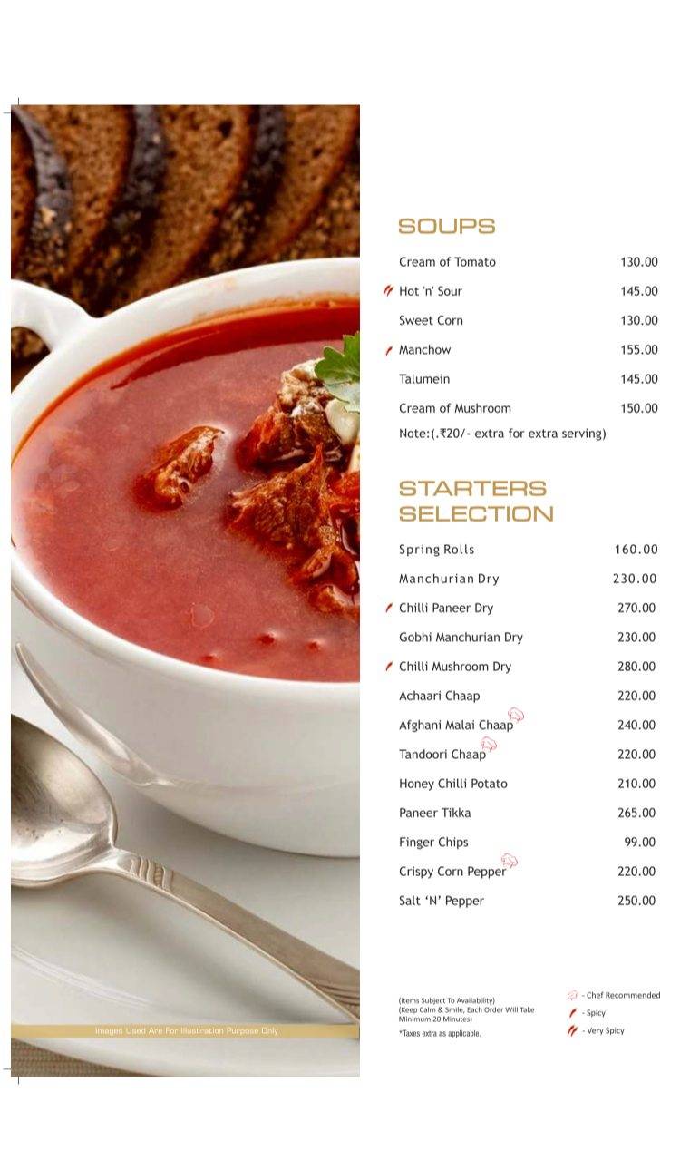 Aahar menu