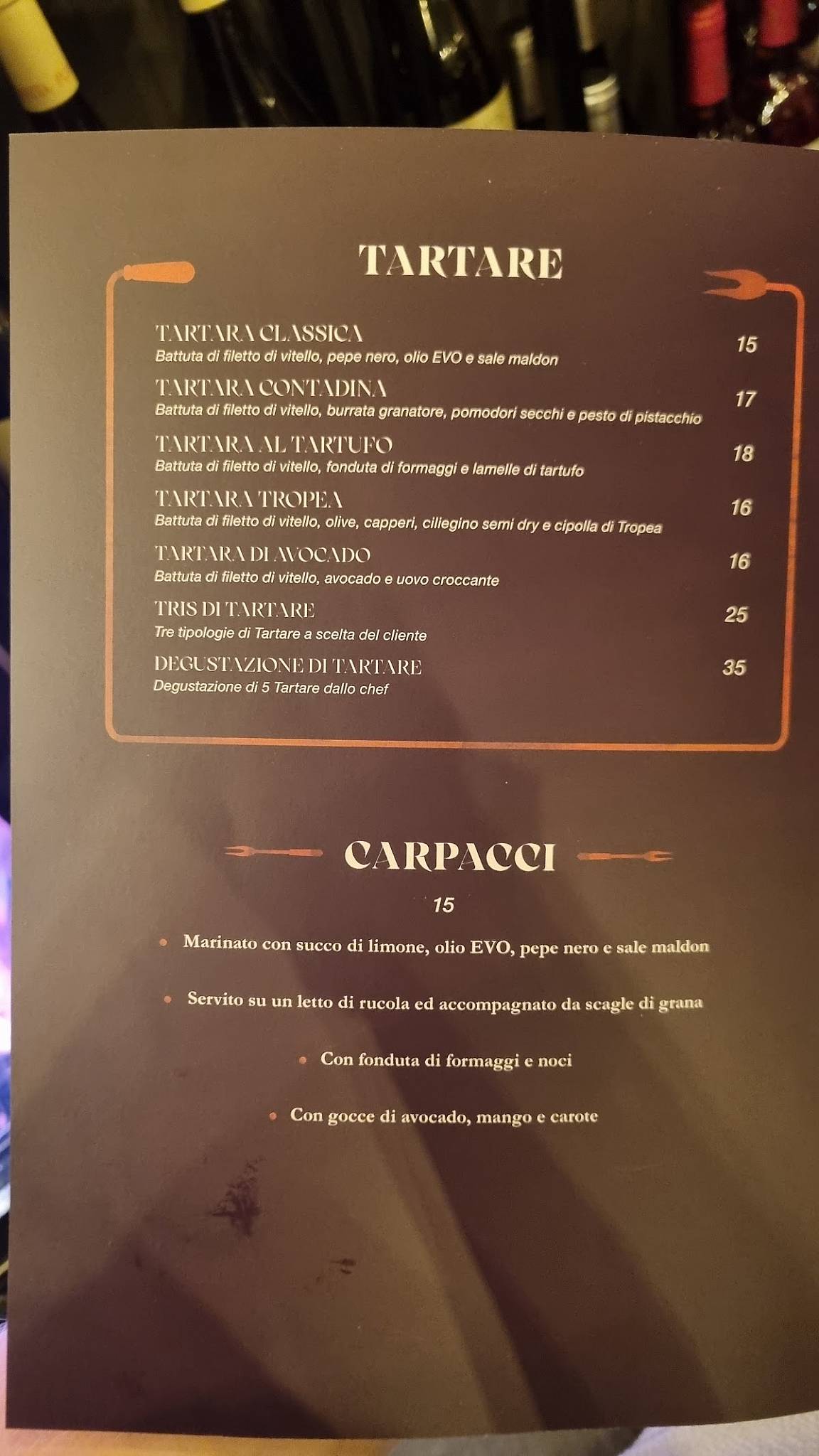 Menu di Adduma 