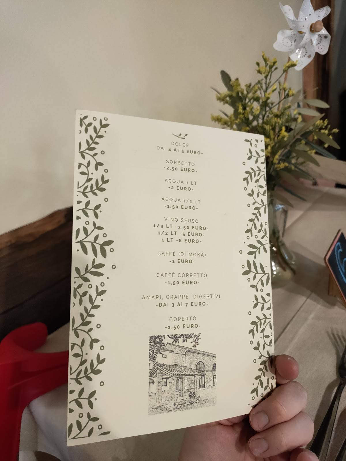 Menu di Agriturismo la Pajerina 