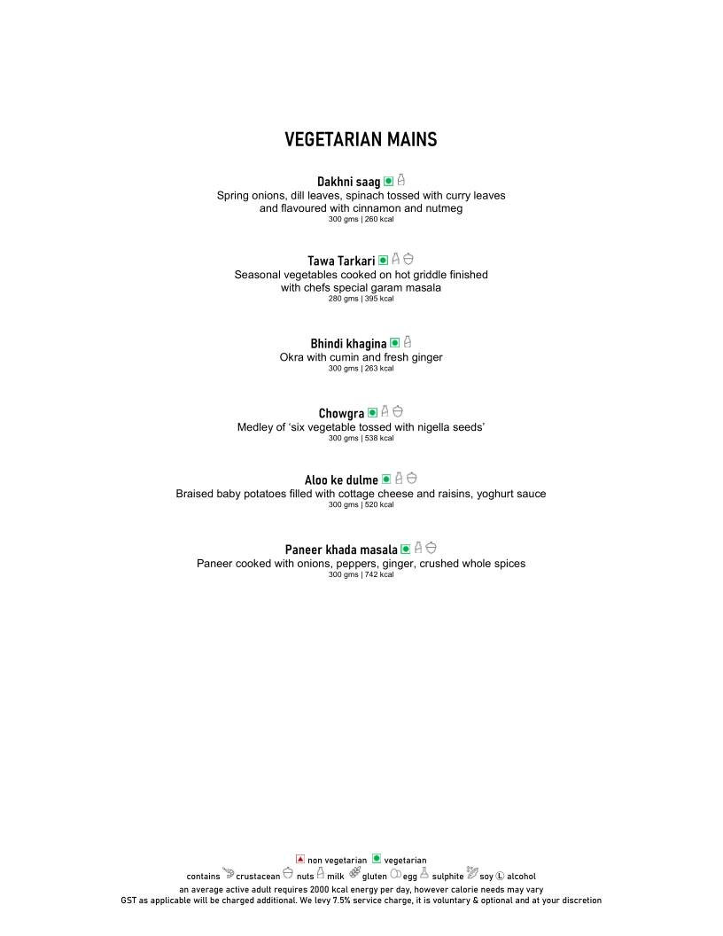 Aish - The Park menu