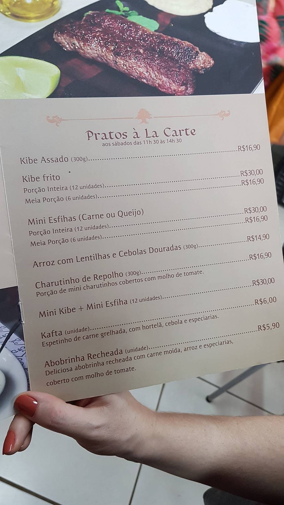 Al Bak - Lanchonete Árabe cardápio