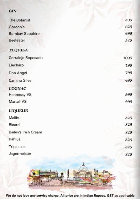 Anise - Courtyard by Marriott Agra menu