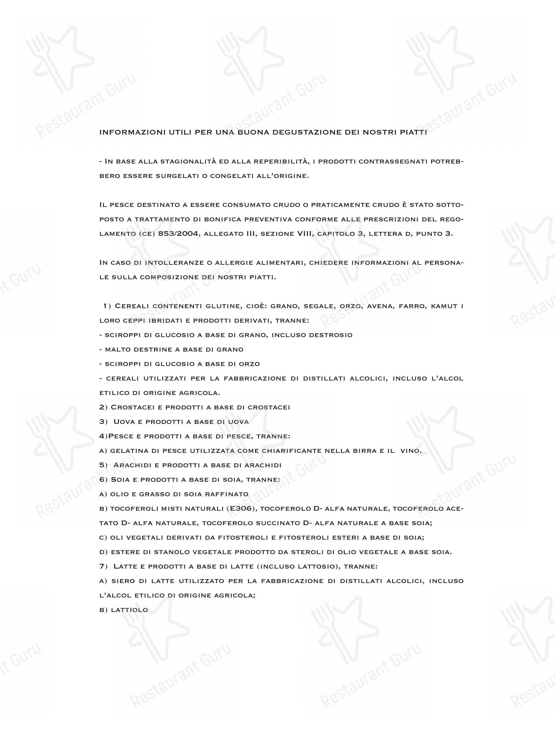 菜单 per Ristorante Antiche Mura ristorante