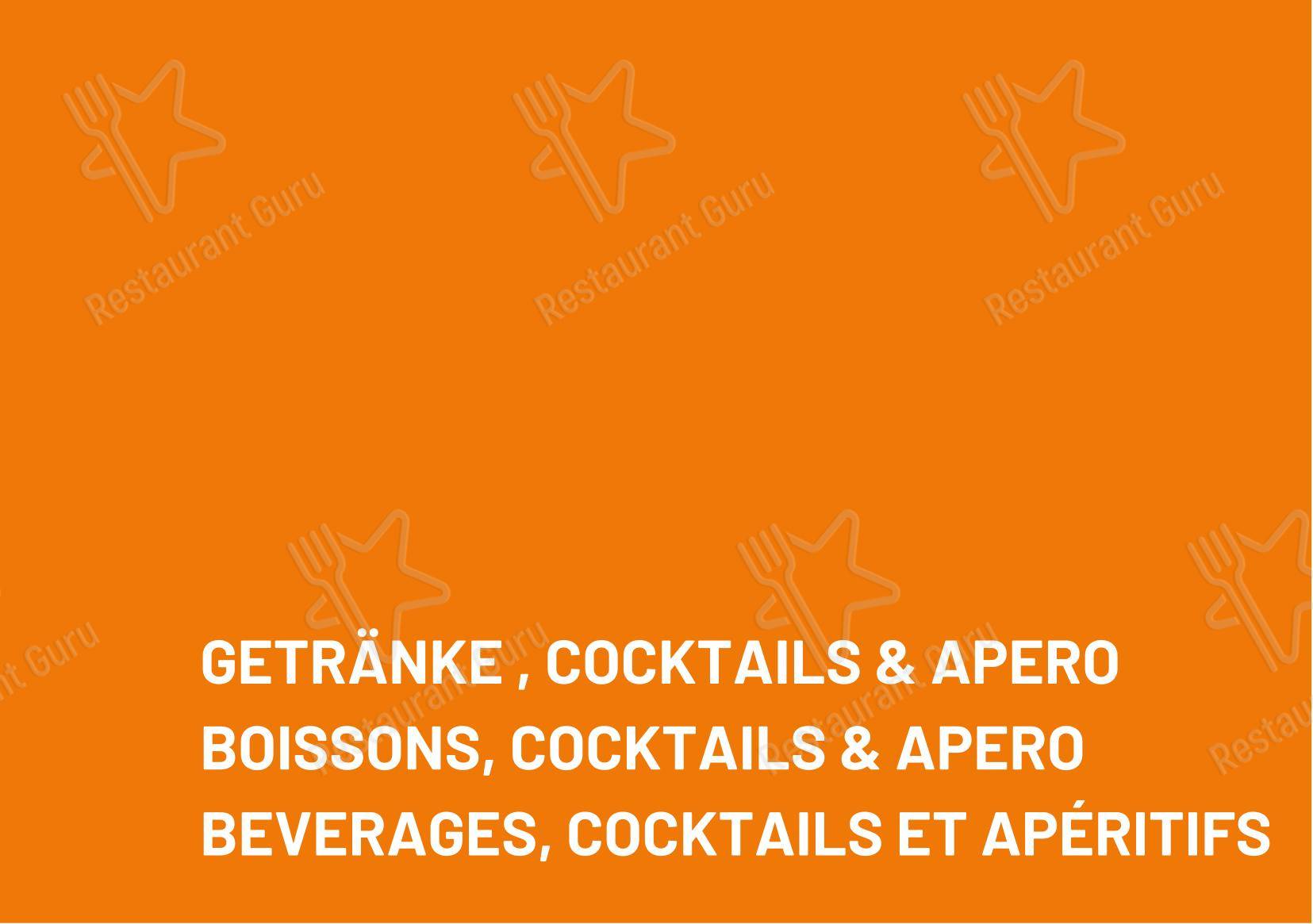 Restaurant Bärgji-Alp in Grächen - 菜单