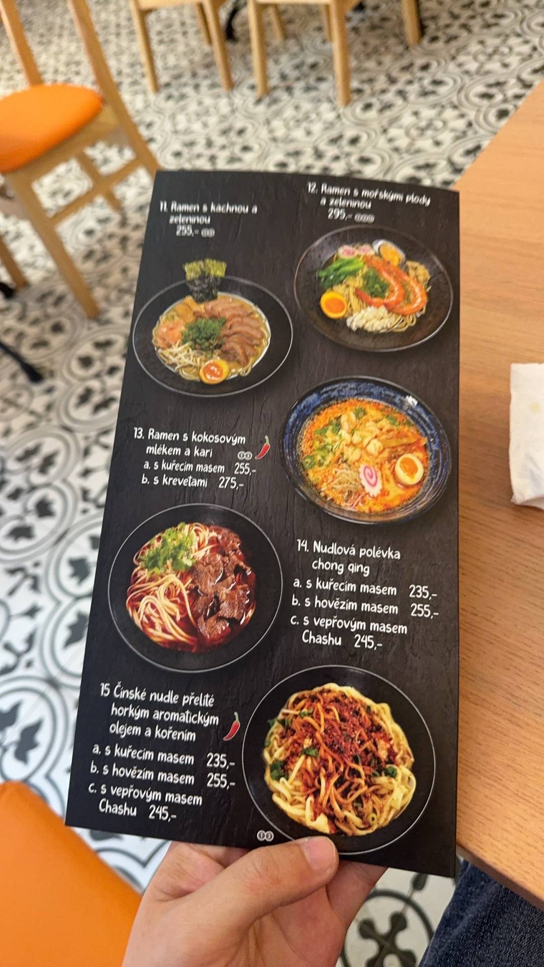 Menu At BaoZunNoodles Restaurant Prague