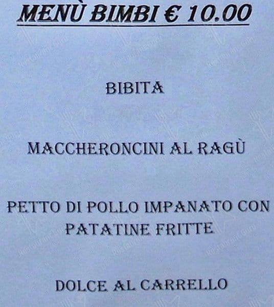 Menu di Bar Trattoria "Anna & Giulio” Assago 