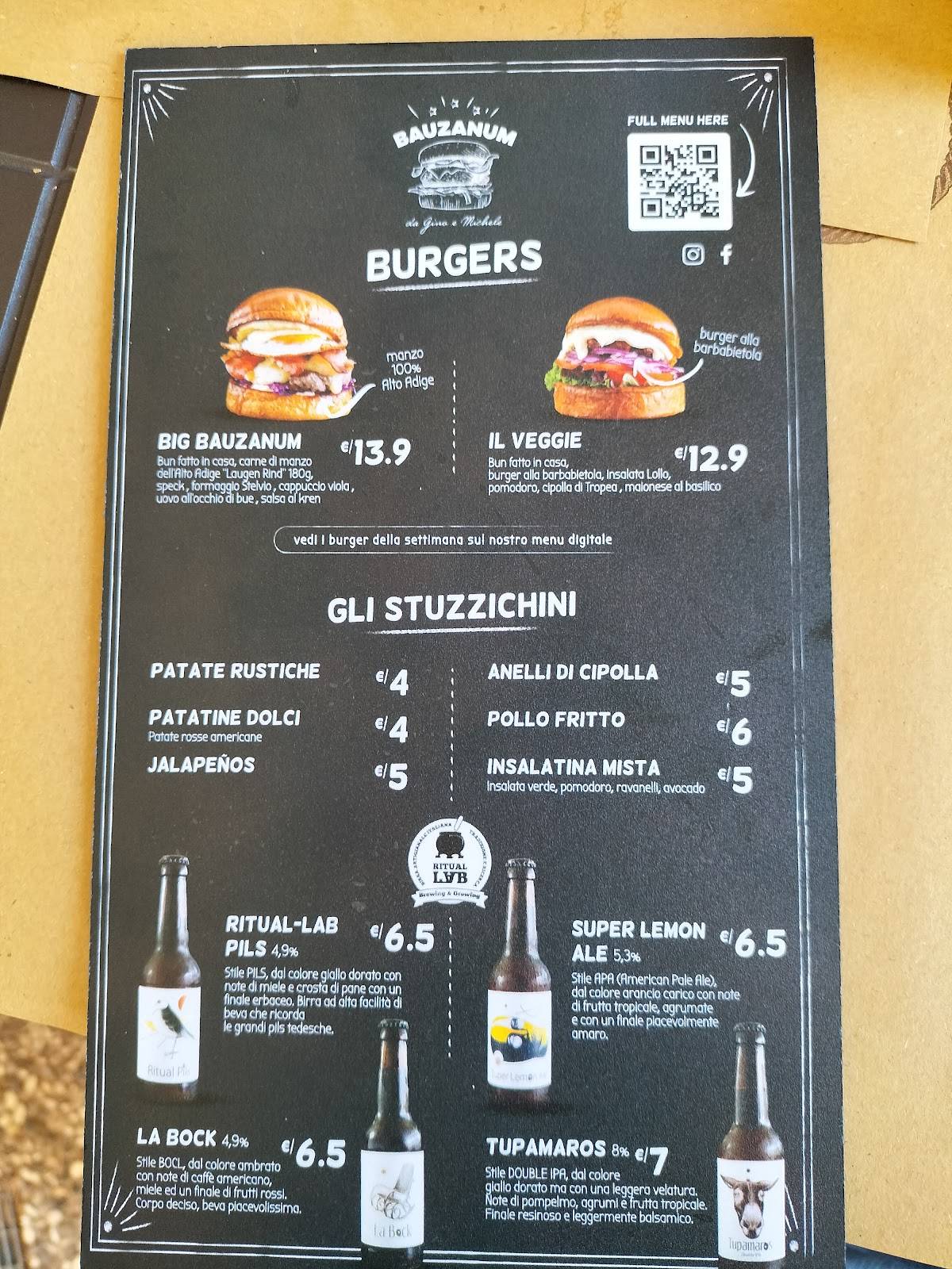 Menu di Bauzanum 77