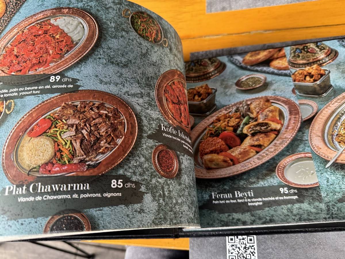 Menu de Beyti Istanbul