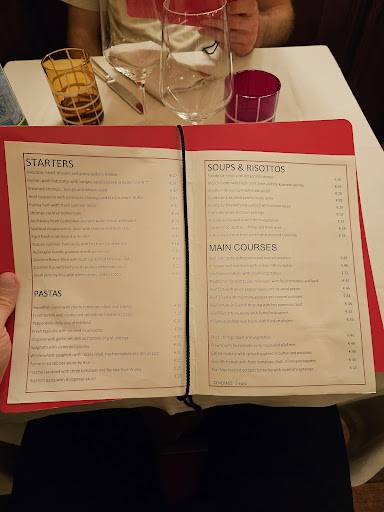 Menu di Bice Milano 