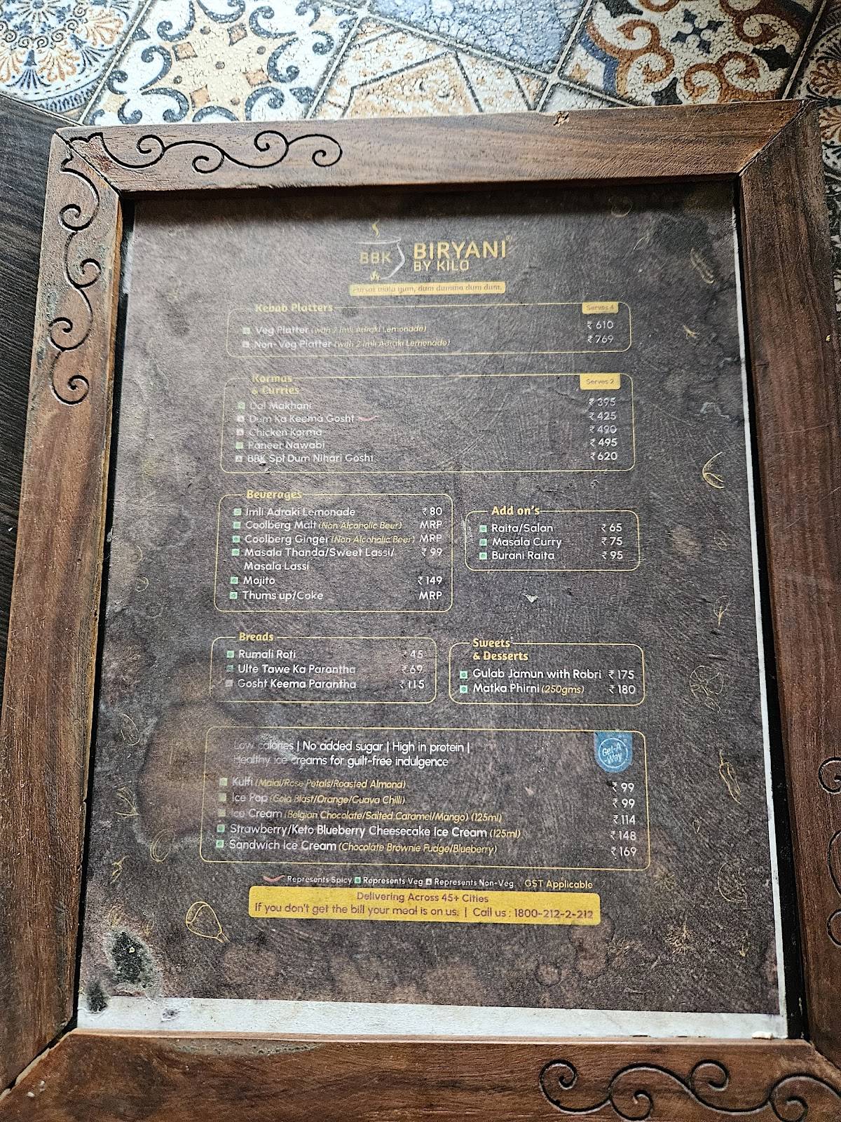 Biryani By Kilo - Raipur menu