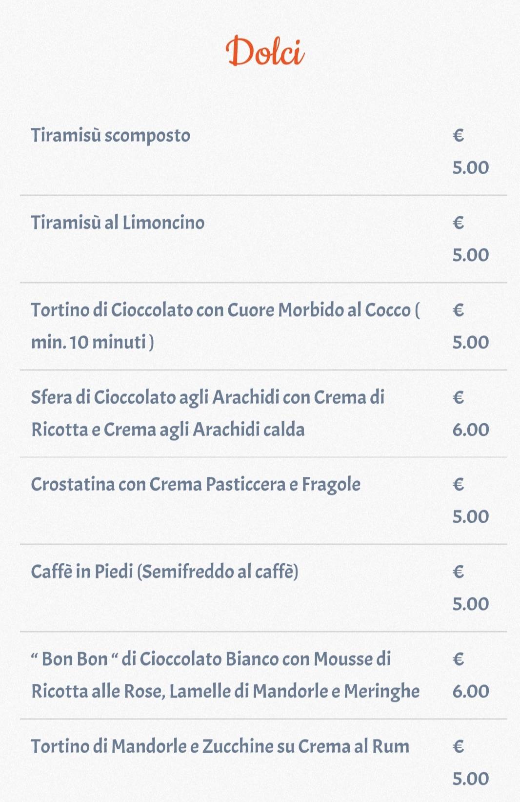 Menu di Brodo di Giuggiole 