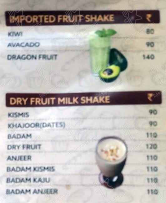 Brown Bear Bakers menu