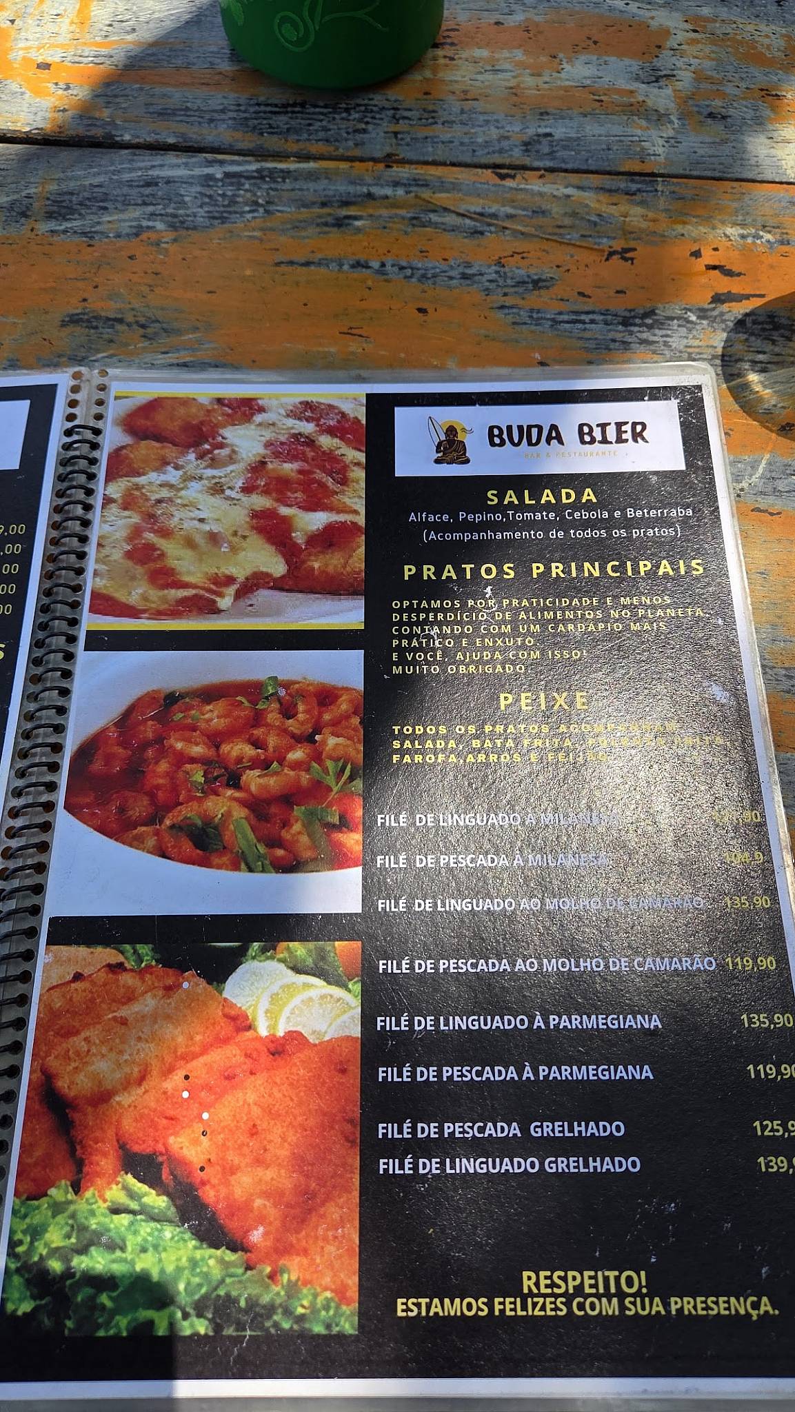 Buda Bier cardápio