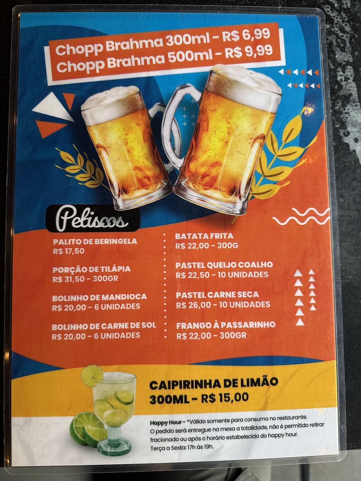 Água Doce Cachaçaria - Foz do Iguaçu cardápio