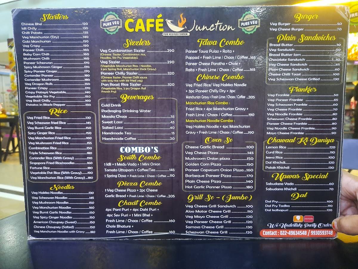 Cafe Junction menu