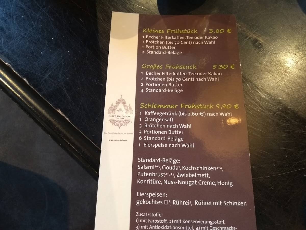 Café Sandkorn Bäckerei Und Konditorei Tiedemann Gmbh Speisekarte von Café Sandkorn Bäckerei und Konditorei Tiedemann GmbH