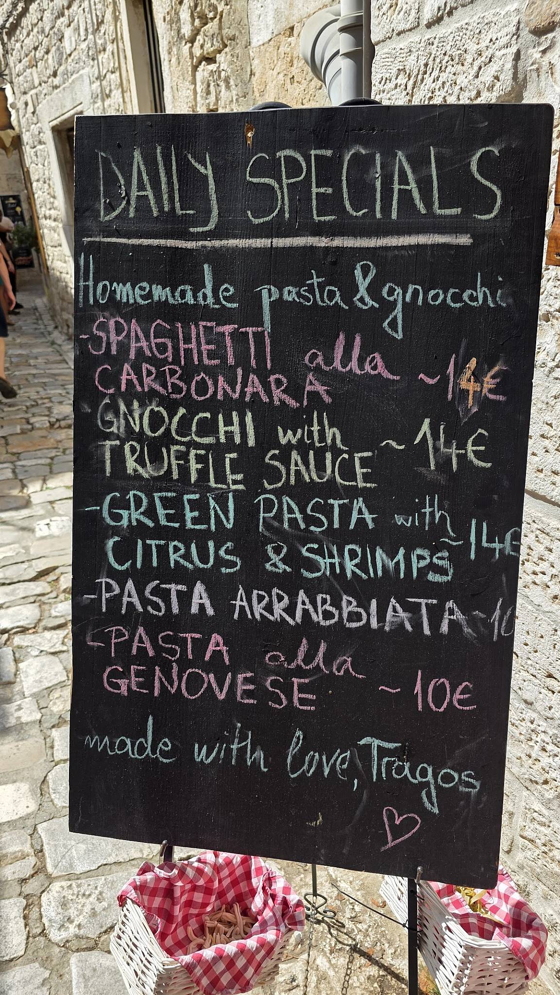 Menu di Calebotta wine bar&restaurant 