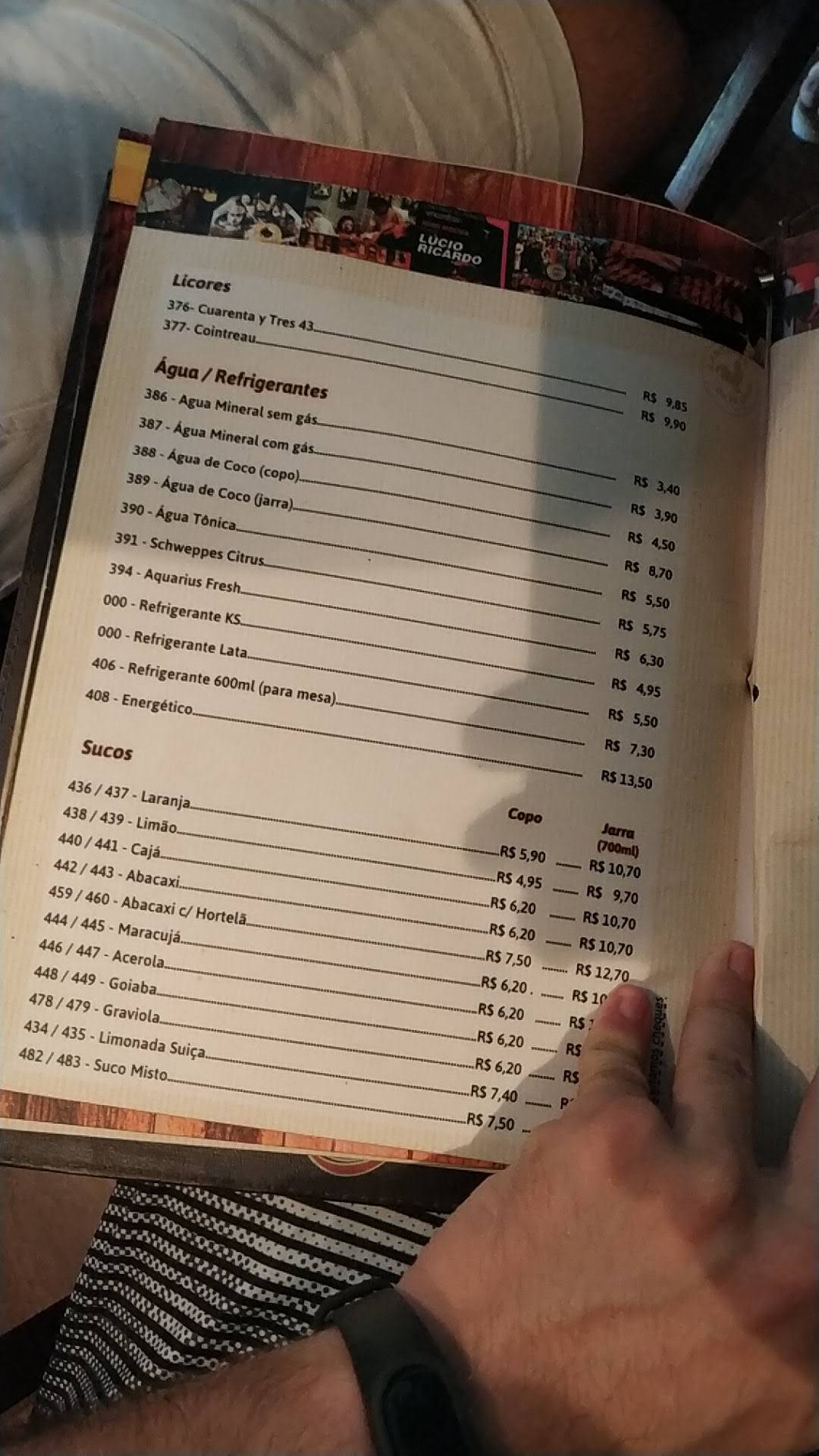 Cantinho do Frango Sul cardápio