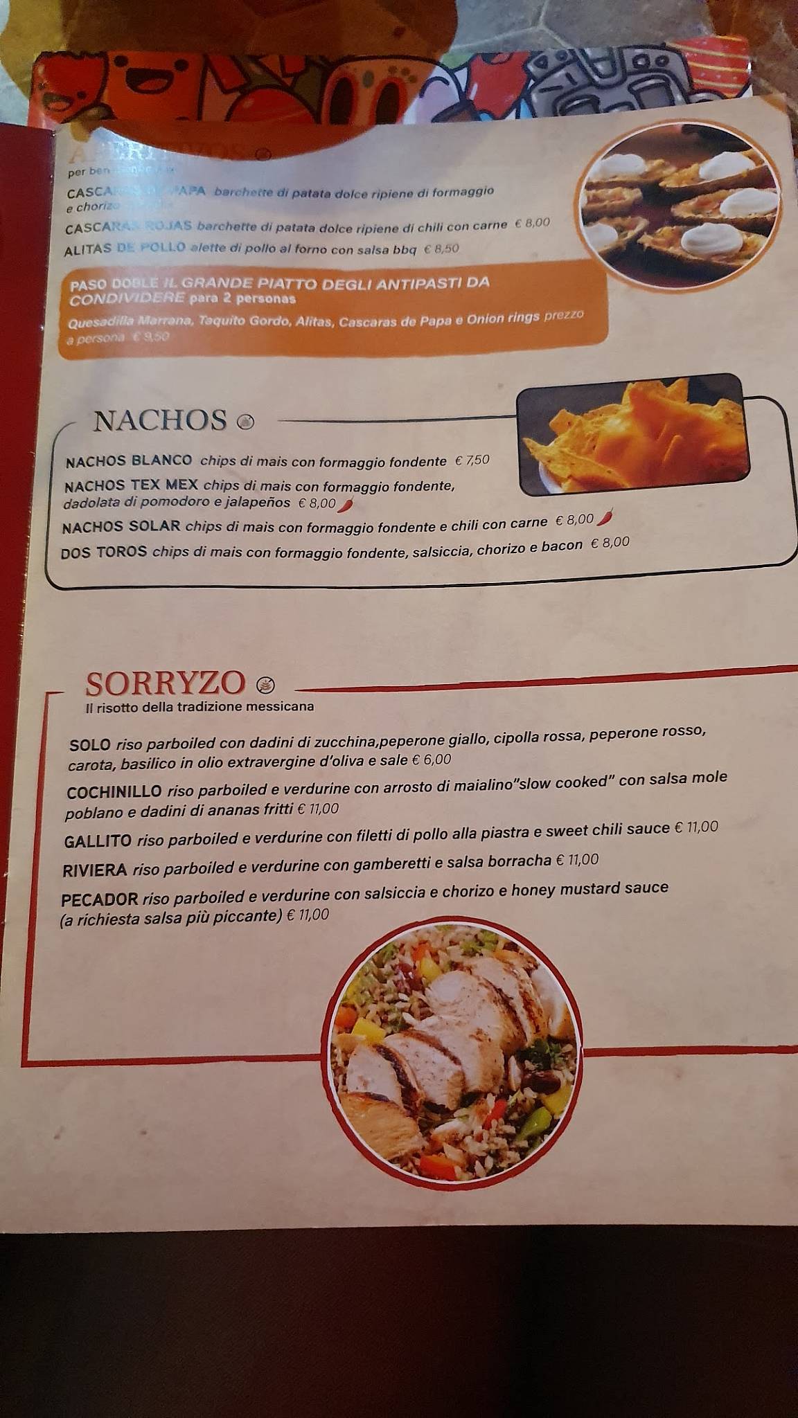 Menu di Casa Pepa 