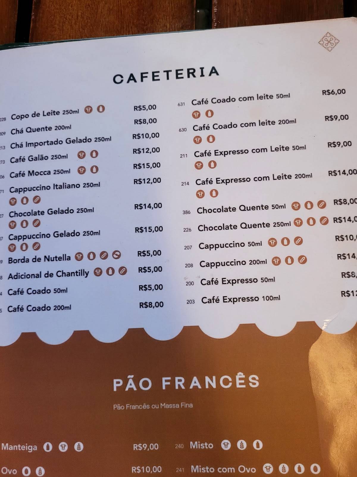 Casa Portuguesa BS cardápio