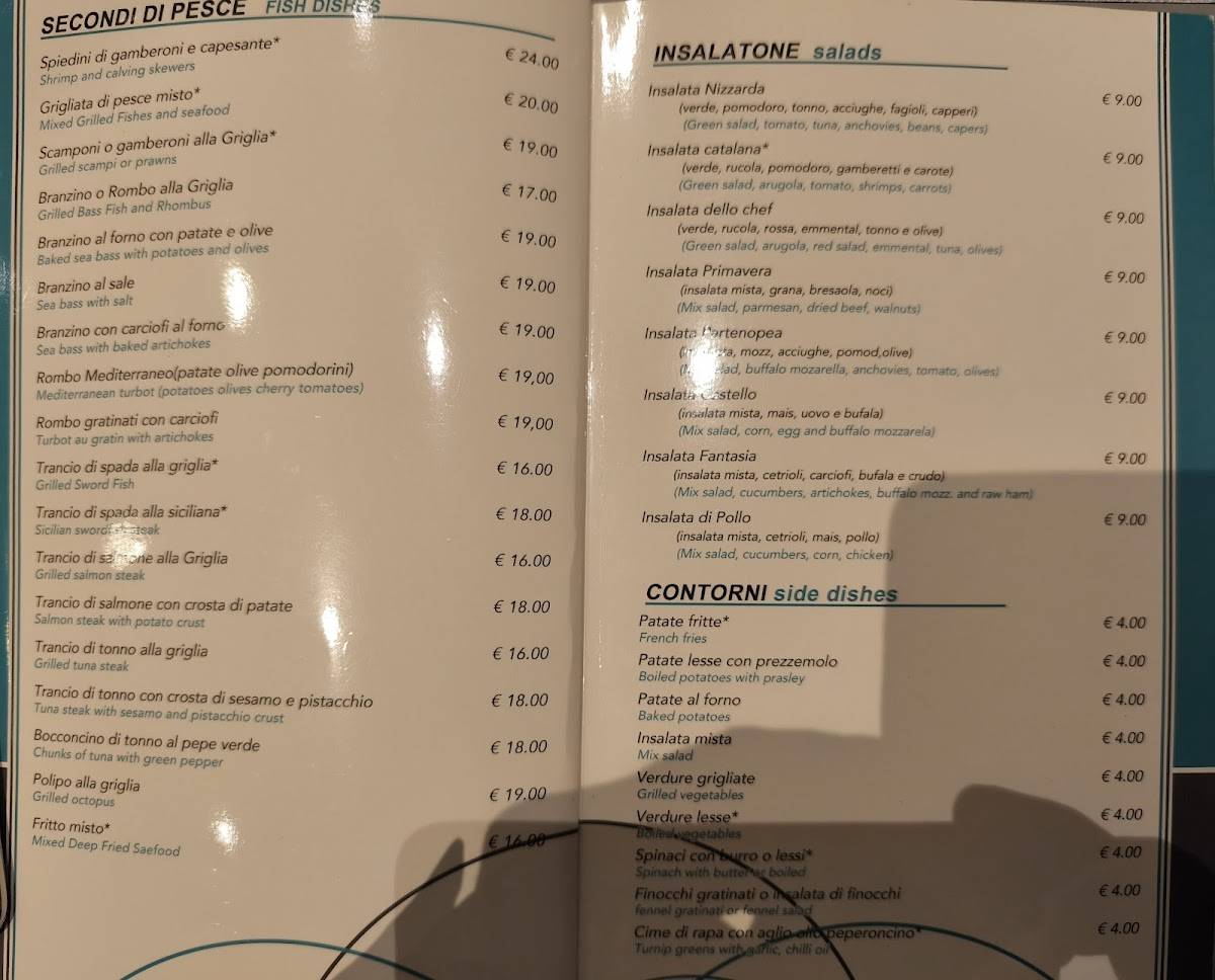 Menu di Castello 