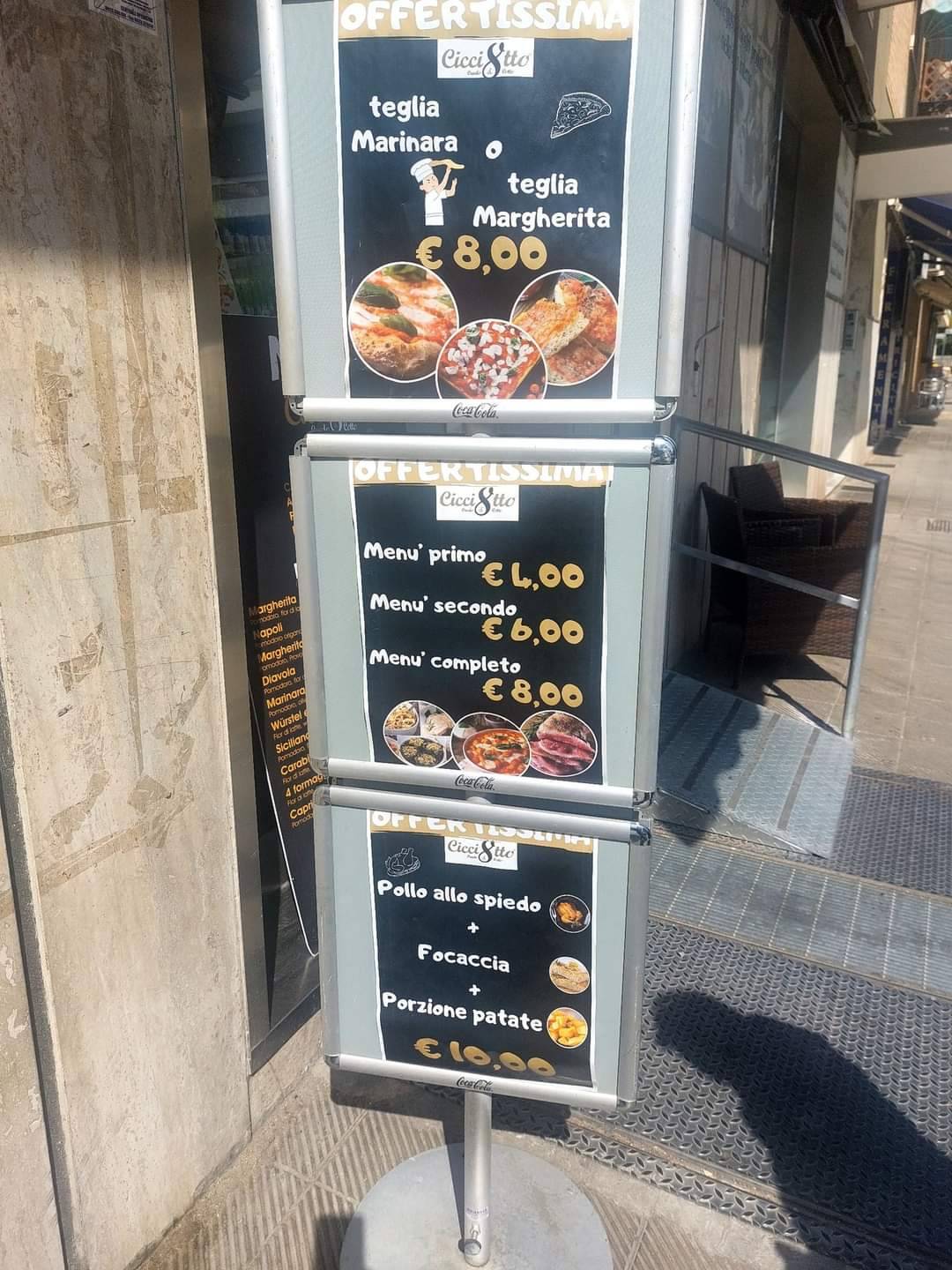 Menu di Cicciotto 