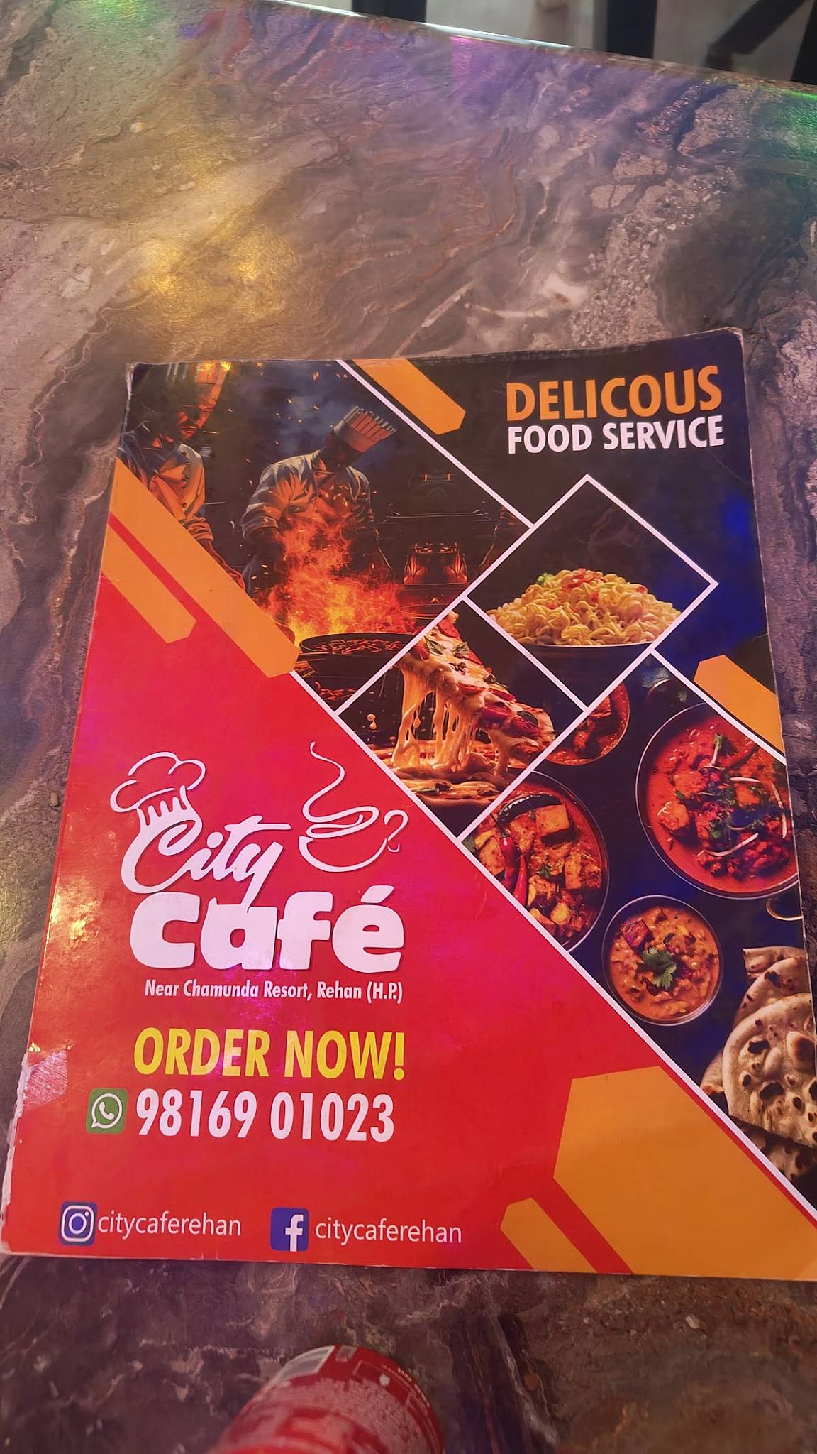 City Cafe Rehan menu