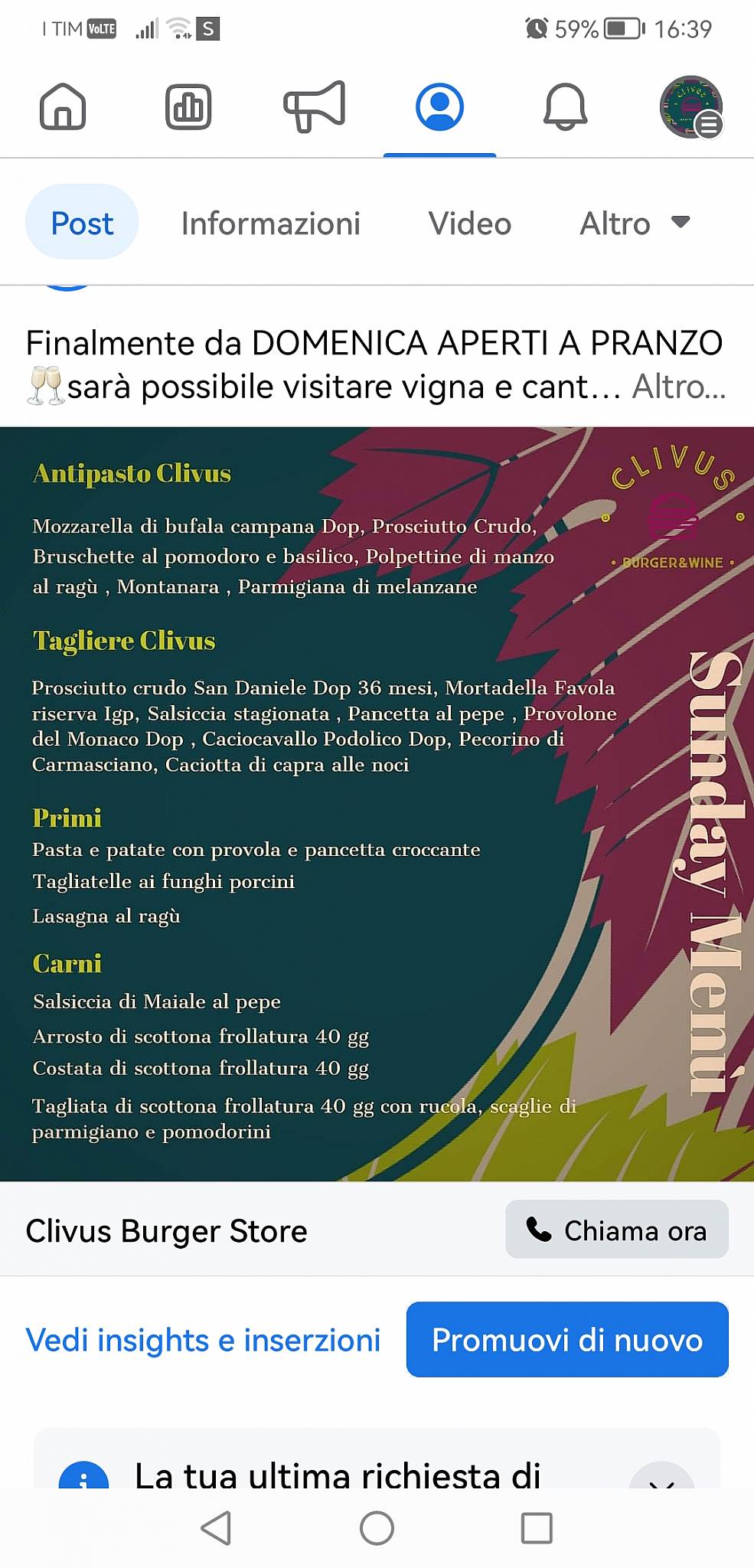 Menu di Clivus Burger & Wine Store 