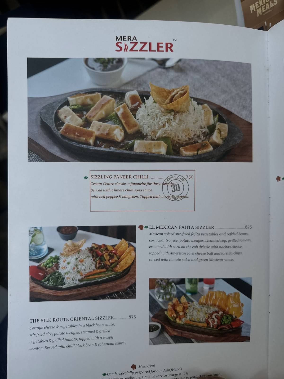 Cream Centre Thane menu
