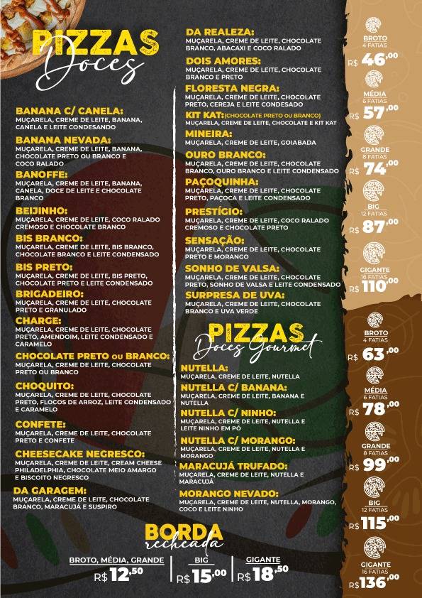 DNA da Pizza Joinville cardápio