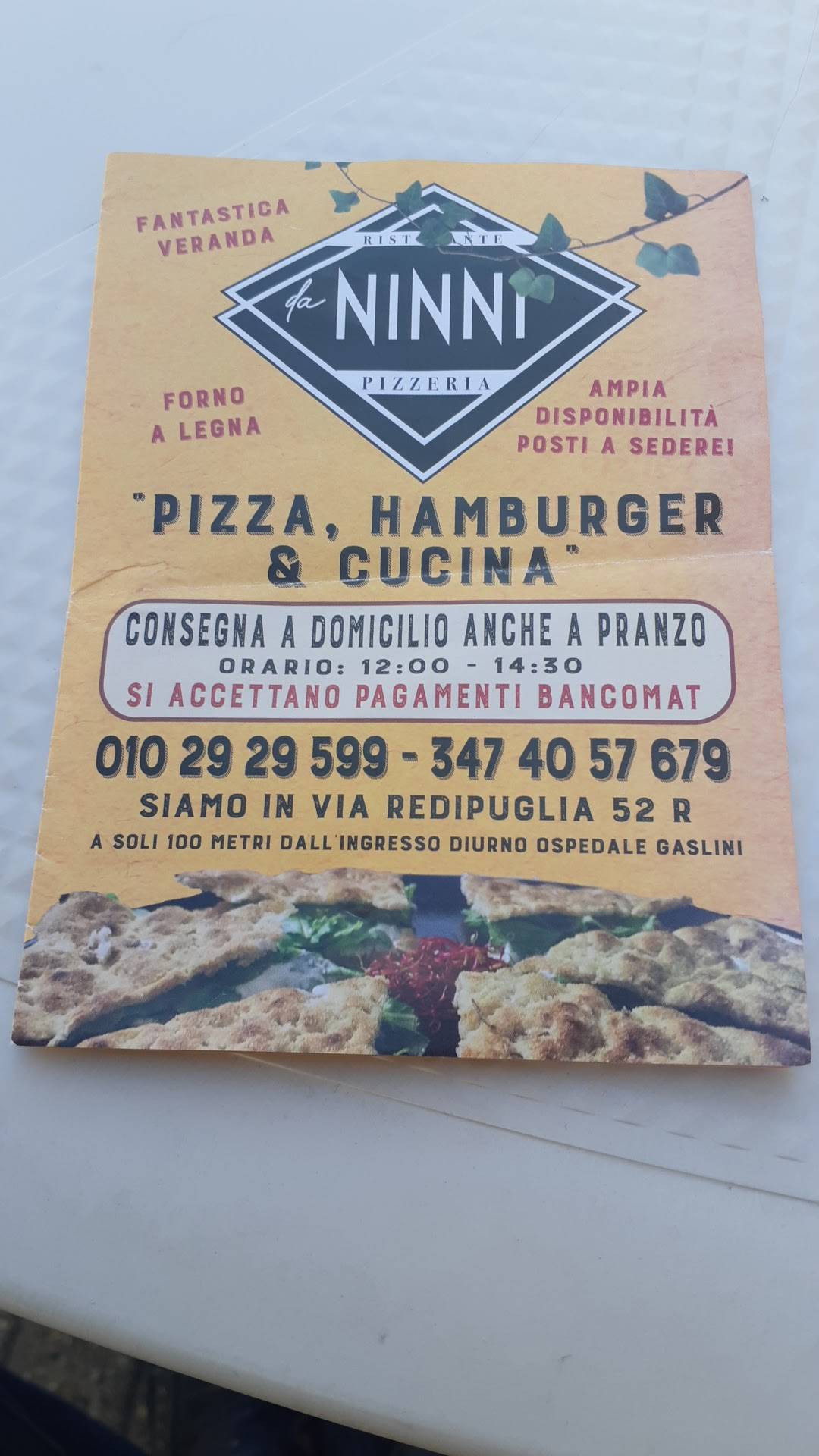 Menu di Da Ninni Ristorante Pizzeria Gourmet 